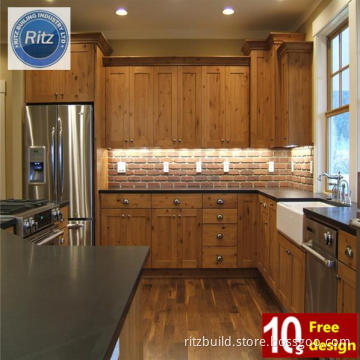 House Size Kitchen Cabinet Design Solid Wood Material Furniture Kitchen Cabinet